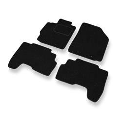 Alfombrillas de fieltro para Toyota Yaris II (2005-2010) - alfombras para coche - negro - DGS Autodywan