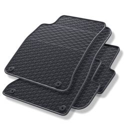 Alfombrillas de goma para Audi A4 B8 (2007-2015) - alfombras para coche - negro - Geyer & Hosaja - 850/4C