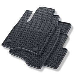 Alfombrillas de goma para Fiat Panda III (2012-....) - alfombras para coche - negro - Geyer & Hosaja - 896/4C