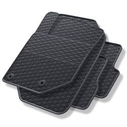 Alfombrillas de goma para Opel Corsa F (2019-....) - alfombras para coche - negro - Geyer & Hosaja - 901/4C