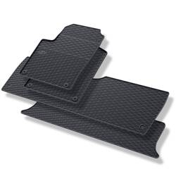 Alfombrillas de goma para Seat Alhambra I (1996-2010) - alfombras para coche - negro - Geyer & Hosaja - 820/4C