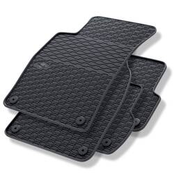 Alfombrillas de goma para Seat Exeo (2008-2013) - alfombras para coche - negro - Geyer & Hosaja - 818/4C