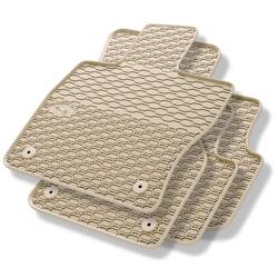 Alfombrillas de goma para Volkswagen Passat B8 (2014-2023) - alfombras para coche - beige - Geyer & Hosaja - 815/4B