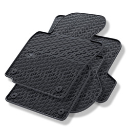 Alfombrillas de goma para Volkswagen Scirocco III (2008-2017) - alfombras para coche - negro - Geyer & Hosaja - 805/4C