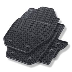 Alfombrillas de goma para Volvo S60 II (2010-2019) - alfombras para coche - negro - Geyer & Hosaja - 854/4C