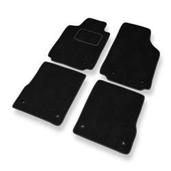 Alfombrillas de velour para Audi A2 I 8Z (1999-2005) - alfombras para coche - negro - DGS Autodywan