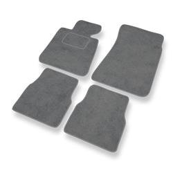 Alfombrillas de velour para BMW 3 M3 I E30 (1985-1992) - alfombras para coche - gris - DGS Autodywan