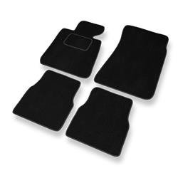 Alfombrillas de velour para BMW 3 M3 I E30 (1985-1992) - alfombras para coche - negro - DGS Autodywan