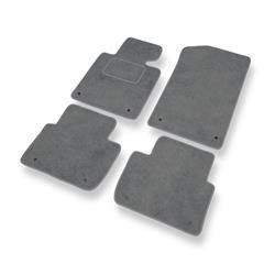 Alfombrillas de velour para BMW 3 M3 III E46 (2001-2006) - alfombras para coche - gris - DGS Autodywan