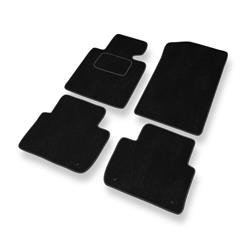 Alfombrillas de velour para BMW 3 M3 III E46 (2001-2006) - alfombras para coche - negro - DGS Autodywan