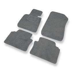 Alfombrillas de velour para BMW 3 M3 IV E90 (2007-2013) - alfombras para coche - gris - DGS Autodywan