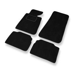 Alfombrillas de velour para BMW 5 III E34 (1988-1997) - alfombras para coche - negro - DGS Autodywan