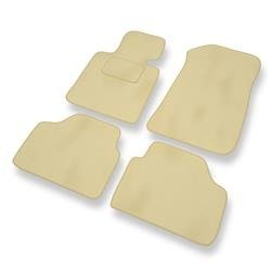 Alfombrillas de velour para BMW X1 I E84 (2009-2015) - alfombras para coche - beige - DGS Autodywan