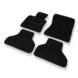 Alfombrillas de velour para BMW X6 I E71 (2008-2014) - alfombras para coche - negro - DGS Autodywan