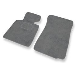 Alfombrillas de velour para BMW Z4 I E85, E86 (2002-2008) - alfombras para coche - gris - DGS Autodywan