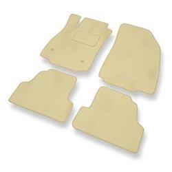 Alfombrillas de velour para Chevrolet Trax (2012-....) - alfombras para coche - beige - DGS Autodywan