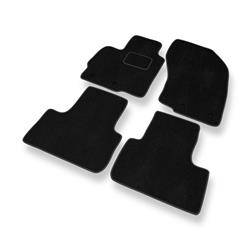 Alfombrillas de velour para Citroen C4 Aircross (2012-2017 ) - alfombras para coche - negro - DGS Autodywan