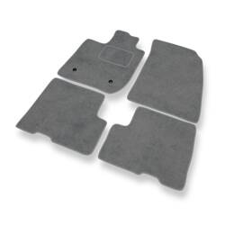 Alfombrillas de velour para Dacia Duster (2018-....) - alfombras para coche - gris - DGS Autodywan