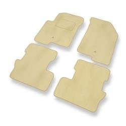 Alfombrillas de velour para Dodge Caliber (2007-2011) - alfombras para coche - beige - DGS Autodywan