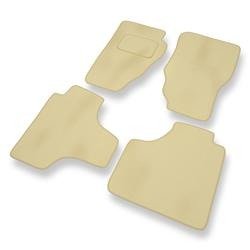 Alfombrillas de velour para Dodge Nitro (2007-2011) - alfombras para coche - beige - DGS Autodywan