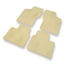 Alfombrillas de velour para Fiat Brava (1995-2001) - alfombras para coche - beige - DGS Autodywan