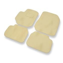 Alfombrillas de velour para Fiat Croma II (2005-2011) - alfombras para coche - beige - DGS Autodywan