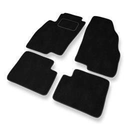 Alfombrillas de velour para Fiat Linea (2007-2013) - alfombras para coche - negro - DGS Autodywan