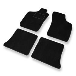 Alfombrillas de velour para Fiat Palio (1996-2004) - alfombras para coche - negro - DGS Autodywan