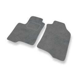 Alfombrillas de velour para Fiat Panda III (2012-....) - alfombras para coche - gris - DGS Autodywan