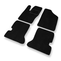 Alfombrillas de velour para Fiat Seicento (1998-2010) - alfombras para coche - negro - DGS Autodywan