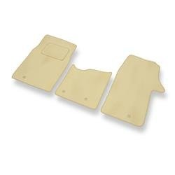 Alfombrillas de velour para Fiat Talento 296 (2016-2021) - alfombras para coche - beige - DGS Autodywan