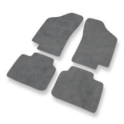 Alfombrillas de velour para Fiat Tipo I (1988-1995) - alfombras para coche - gris - DGS Autodywan