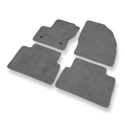 Alfombrillas de velour para Ford C-Max II (2010-2019) - alfombras para coche - gris - DGS Autodywan