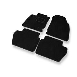 Alfombrillas de velour para Ford EcoSport (2018-....) - alfombras para coche - negro - DGS Autodywan