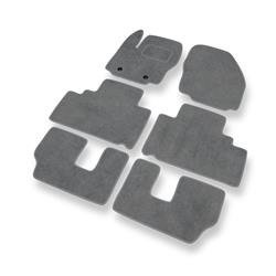 Alfombrillas de velour para Ford Galaxy III (2006-2015) - alfombras para coche - gris - DGS Autodywan