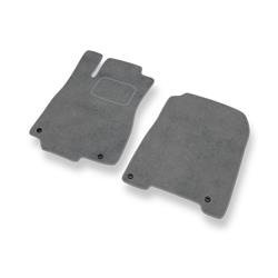 Alfombrillas de velour para Honda CR-V IV (2012-2018) - alfombras para coche - gris - DGS Autodywan