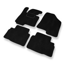 Alfombrillas de velour para Kia Sportage III (2010-2016) - alfombras para coche - negro - DGS Autodywan