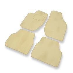 Alfombrillas de velour para Lancia Thema I (1984-1994) - alfombras para coche - beige - DGS Autodywan