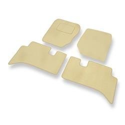 Alfombrillas de velour para Land Rover Range Rover III (2001-2012) - alfombras para coche - beige - DGS Autodywan