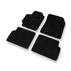 Alfombrillas de velour para Mazda 323 VI (1998-2003) - alfombras para coche - negro - DGS Autodywan