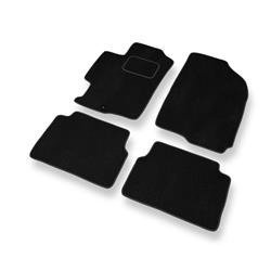 Alfombrillas de velour para Mazda 6 I (2002-2008) - alfombras para coche - negro - DGS Autodywan