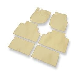 Alfombrillas de velour para Mazda MPV II (1999-2006) - alfombras para coche - beige - DGS Autodywan