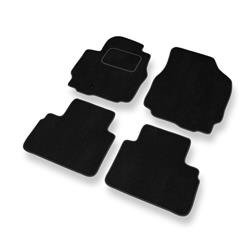 Alfombrillas de velour para Mazda Tribute I (2000-2007) - alfombras para coche - negro - DGS Autodywan