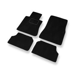 Alfombrillas de velour para Mercedes-Benz CL W140 (versión corta) (1992-2000) - alfombras para coche - negro - DGS Autodywan