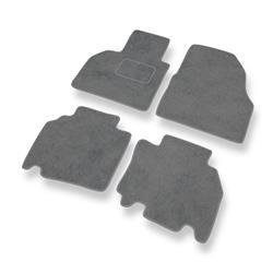 Alfombrillas de velour para Mercedes-Benz Citan (2012-2021) - alfombras para coche - gris - DGS Autodywan