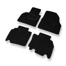 Alfombrillas de velour para Mercedes-Benz Citan (2012-2021) - alfombras para coche - negro - DGS Autodywan