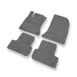 Alfombrillas de velour para Mercedes-Benz Classe A W176 (2012-2017) - alfombras para coche - gris - DGS Autodywan