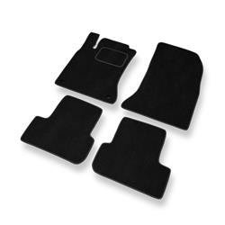 Alfombrillas de velour para Mercedes-Benz Classe A W176 (2012-2017) - alfombras para coche - negro - DGS Autodywan