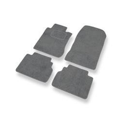 Alfombrillas de velour para Mercedes-Benz Classe E W210 (1995-2003) - alfombras para coche - gris - DGS Autodywan