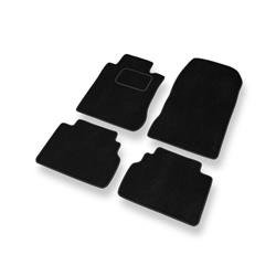 Alfombrillas de velour para Mercedes-Benz Classe E W210 (1995-2003) - alfombras para coche - negro - DGS Autodywan